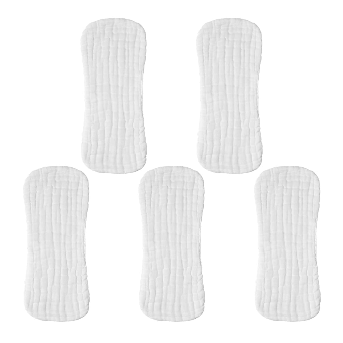 IWOWHERO Cotton Baby Diapers Dog Diapers Absorbent Breathable Reusable Washcloths Infants Newborns White Size 46 * 17