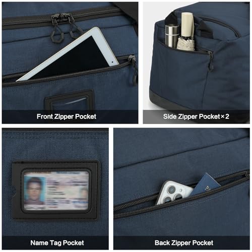 Image of TUGUAN Extra Large Duffle Bag for Men, 100L Big Duffel Bag for Travel Sports Gym Equipment Bags W /Adjustable Shoulder Strap Overnight Weeekender Bag for Trip Camping Hiking Baseball Soccer, XL Blue