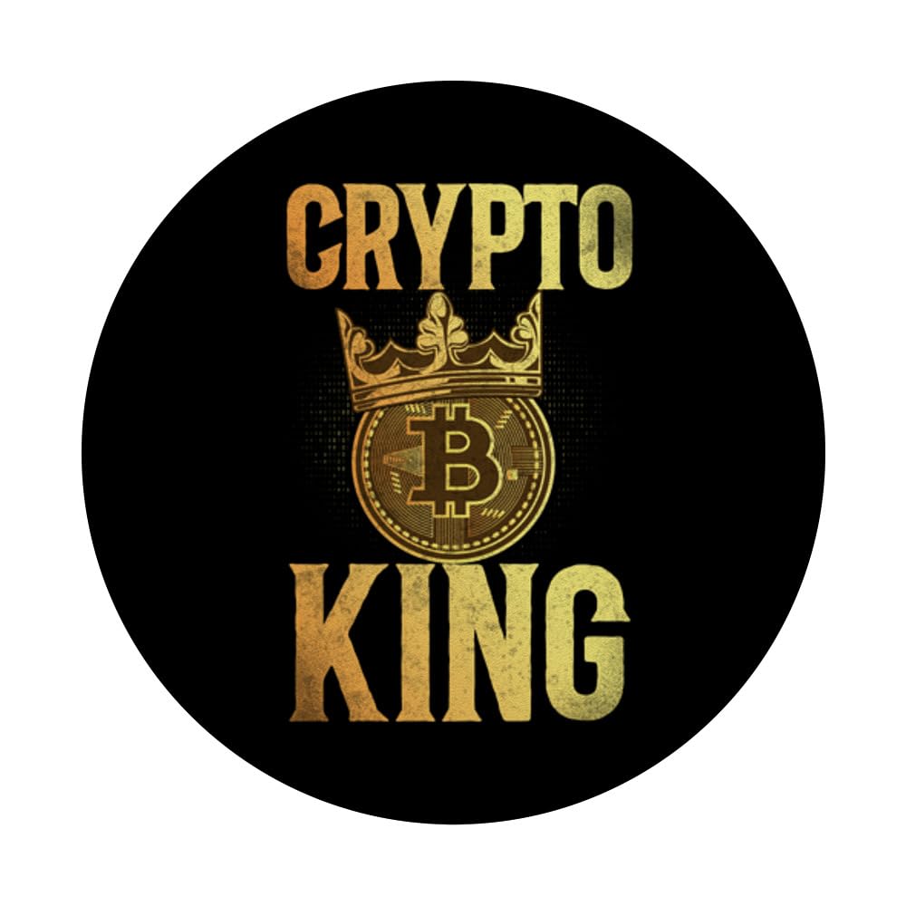 Amazon.com: Bitcoin Crypto King PopSockets Adhesive PopGrip : Cell Phones &  Accessories