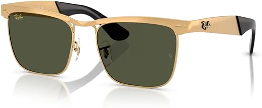 Ray-Ban RB3875 Wayfarer Deluxe Square Sunglasses For Men For Women + BUNDLE With Designer iWear Complimentary Eyewear Kit
