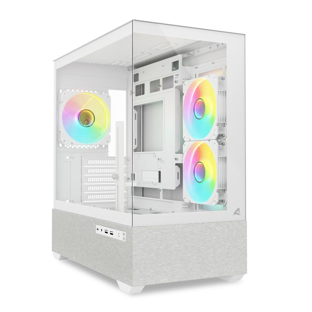 SHARKOON KASA MINI TOWER PSUSUZ 3XFAN MK7 ARGB WHITE
