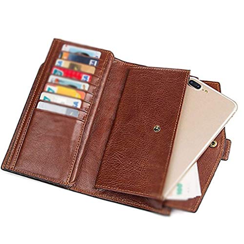 Men's Leather Wallet Long Section of a Business Man Bag Leather Clutch Wallet Card Package3