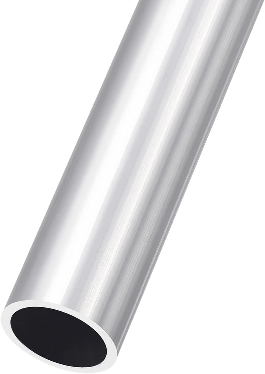 METALLIXITY 6063 Aluminum Tube (27mm OD x 21mm ID x 300mm L), Aluminum Round Tubing - for Home Furnishing, Machinery, DIY Handicraft