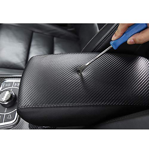 Image of CDEFG Center Console Cover for Grand Cherokee 2011-2019 2020 2021 Armrest Cover Console Lid Pads Supporter Carbon Fiber (Console Cover)