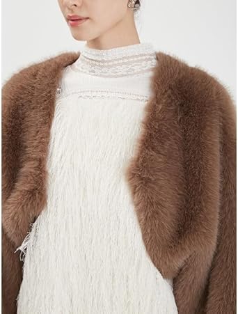 Amazon | [ファーファー] 2WAYエコファーボレロ RWFJ245009 レディース