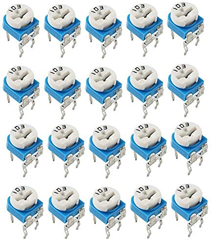 RISARYA 10K(103) TRIMPOT VARIABLE RESISTOR PRESET TRIMMER POTENTIOMETER PACK OF 20PCS (B08H85NYB2) Amazon Price History, Amazon Price Tracker