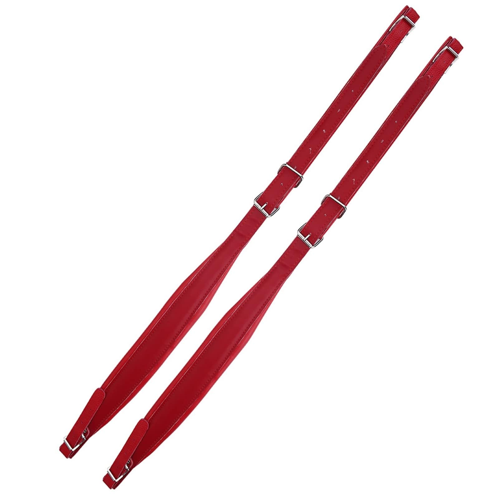 LiebeWH Tracolle per Fisarmonica Tracolle Regolabili per Fisarmonica in Pelle PU Set Cinghie per Fisarmonica Resistenti All'usura Multi Colori Impermeabili (Rosso)