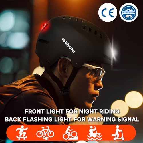 Bike Helmet with LED Lights Bicycle Helmets Commuter Cycling