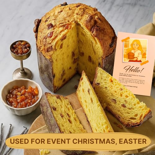 Panettone-Papierform, groß, 540 ml, 12 Stück, Osterbrot, Papierform, Paska, Kulich, Pascha, Osterbrot, Papier-Backform zum Backen