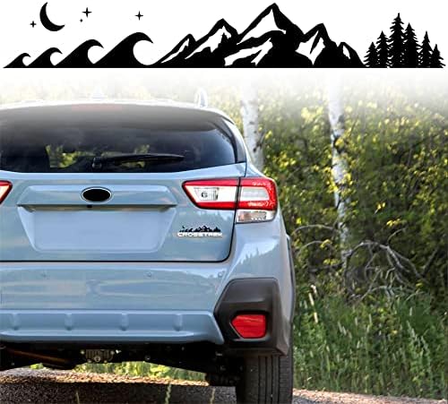 Ocean Wave Sticker, Car Mountain Decal, Vehicle Vinyl Emblem/Badge Graphic Overlay