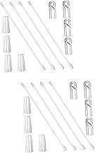 Didiseaon Janela 8 Peças Venezianas Com Haste De Clarabóia Verticais Peças De Reposição Venezianas Varinha Cega Vertical Com Gancho Cortina Puxar Varinha Abridor De Persianas