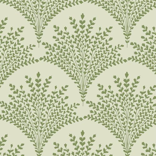 Papier peint vert feuilles de saule autocollant vinyle imperméable pour meuble de cuisine
