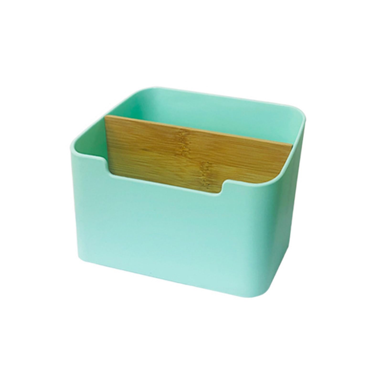 Woedpez Multifunctional Design Desktop Organizers Box with Divided Compartments for Home School Sturdy Storage Desk Accessories Holder