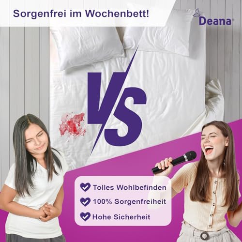 Deana® Wochenbett Unterwäsche | Made in EU | DERMATEST SEHR GUT | Öko-TEX | 8er-Set | Wöchnerinnen Slips zur Fixierung von Binden nach der Geburt | Wiederverwendbare Netzhöschen für Schwangere