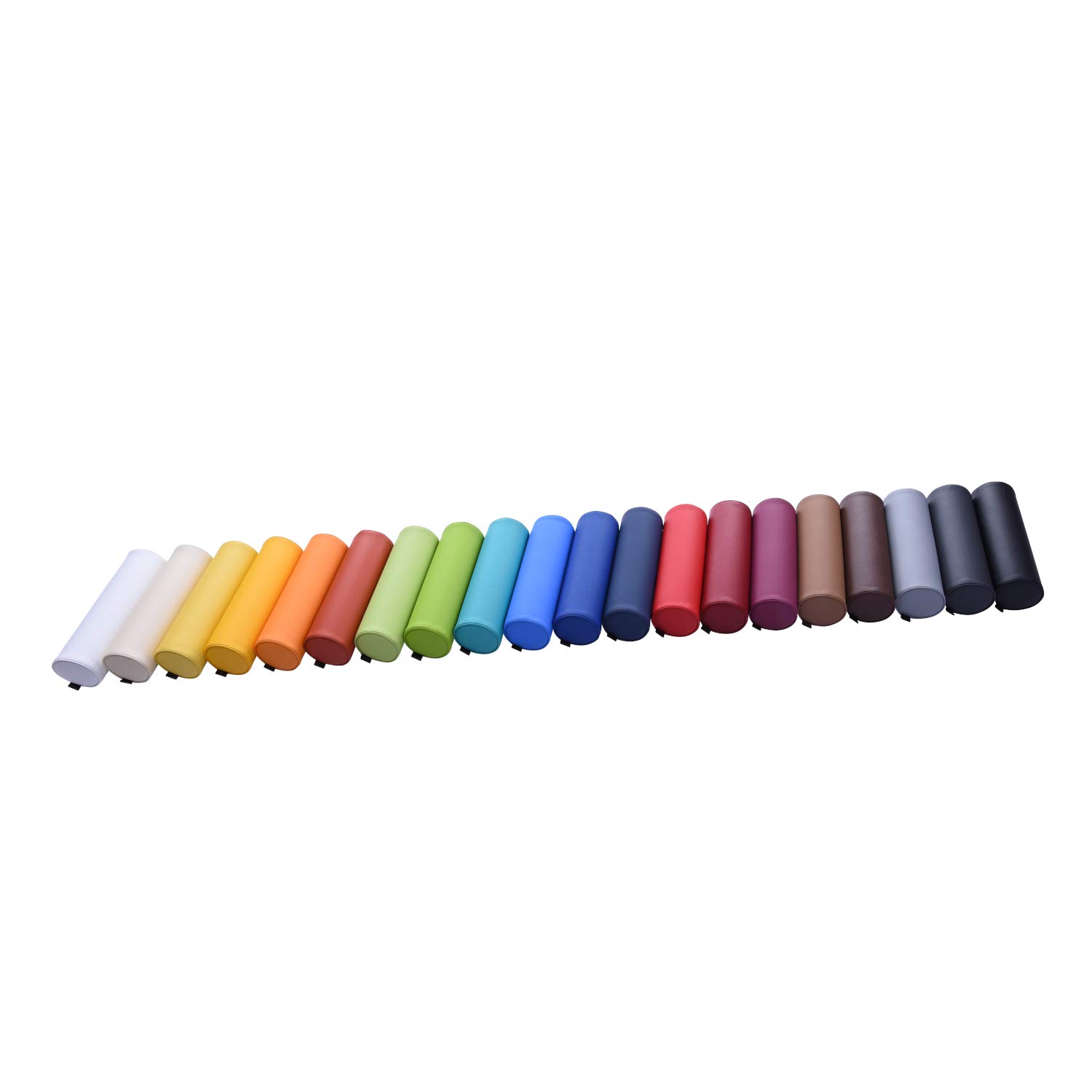 Pader Medi Tech Nacken- und Knierolle aus Polyetherschaumstoff I Lagerungsrolle mit Kunstlederbezug und Kedernähten I 50 x 15 cm I in 20 Farben verfügbar (Agave)