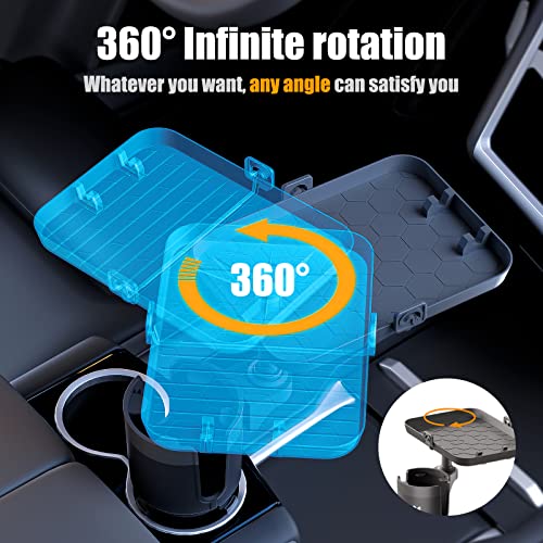 Cup Holder Tray For Car Cup Holder Expander For Car Drink Holders Compatible With Yeti 20/26/30 Oz Hydro Flasks 32/40 Oz Detachable Tray Table #TOP1
