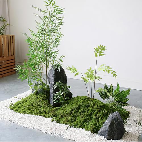 meiguihai 7 Oz Fake Green Moss,Indoor Faux Moss,Decorative for Table Centerpieces Wedding Christmas Fairy Party Decor, for DIY Fairy Gardens, Crafting and Plant Poted by meiguihai - Used condition - Image 7