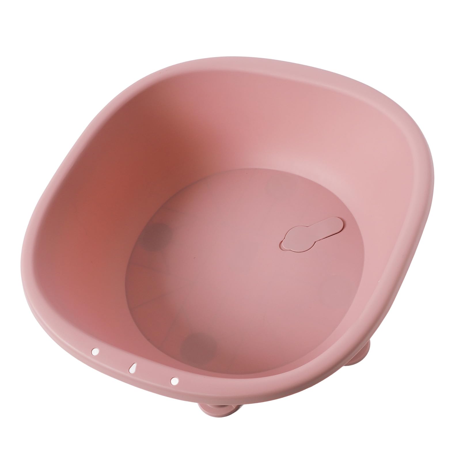 Bañera de Asiento para Mujeres Embarazadas, Relajante, Alivio de Hemorroides, Soporte para Piernas, Cuidado Posparto, Plástico (Rosada)