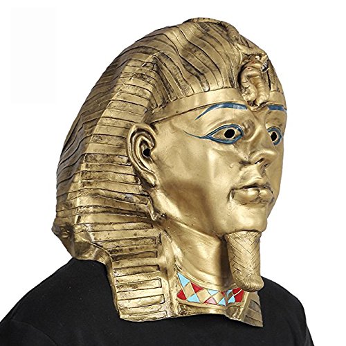 Egyptian Pharaoh Mask for Halloween or Party Dress Up Gold F