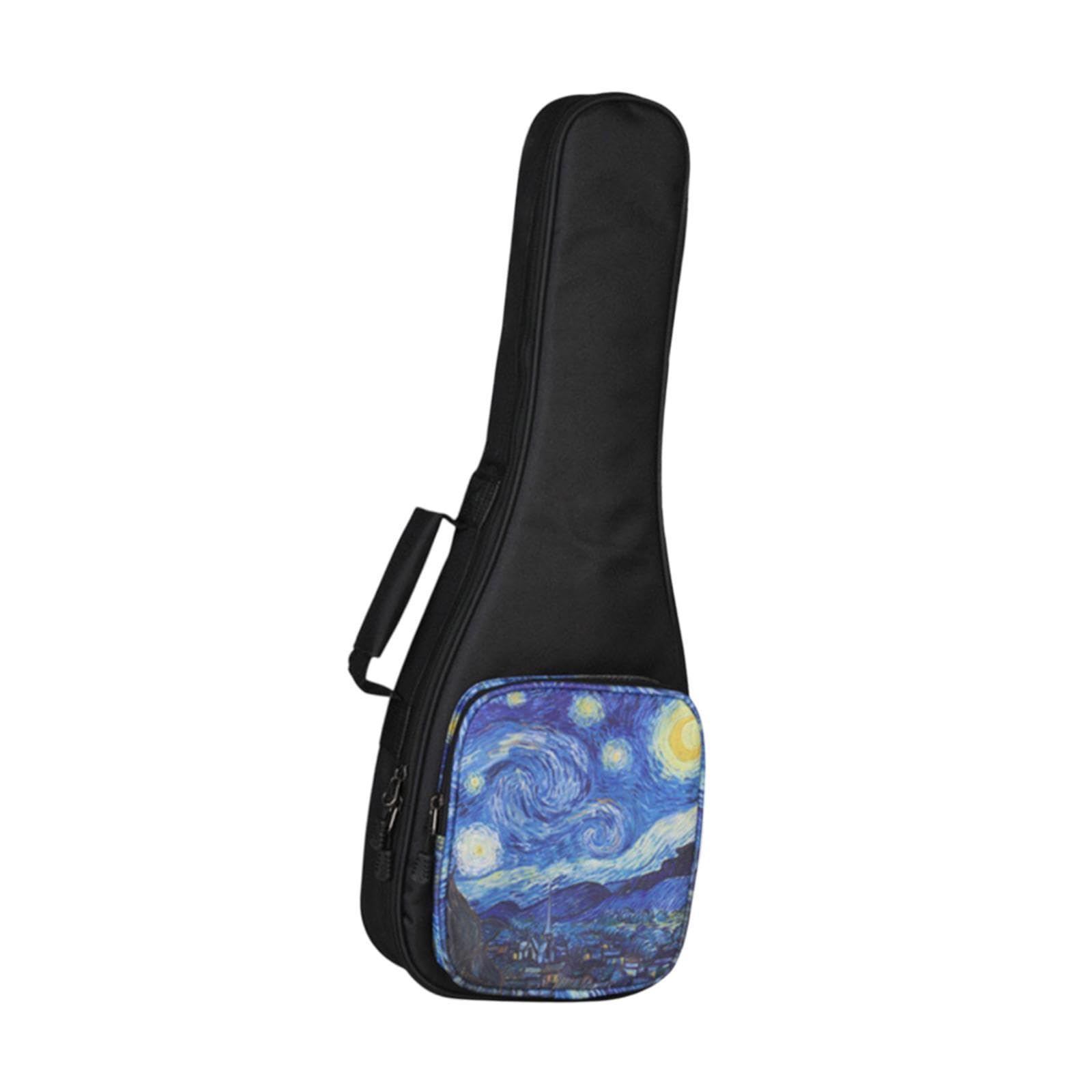 Custodia protettiva impermeabile per ukulele, 53,3 cm, colore nero, Set da 2 (nero 53,3 cm), 53,34 cm
