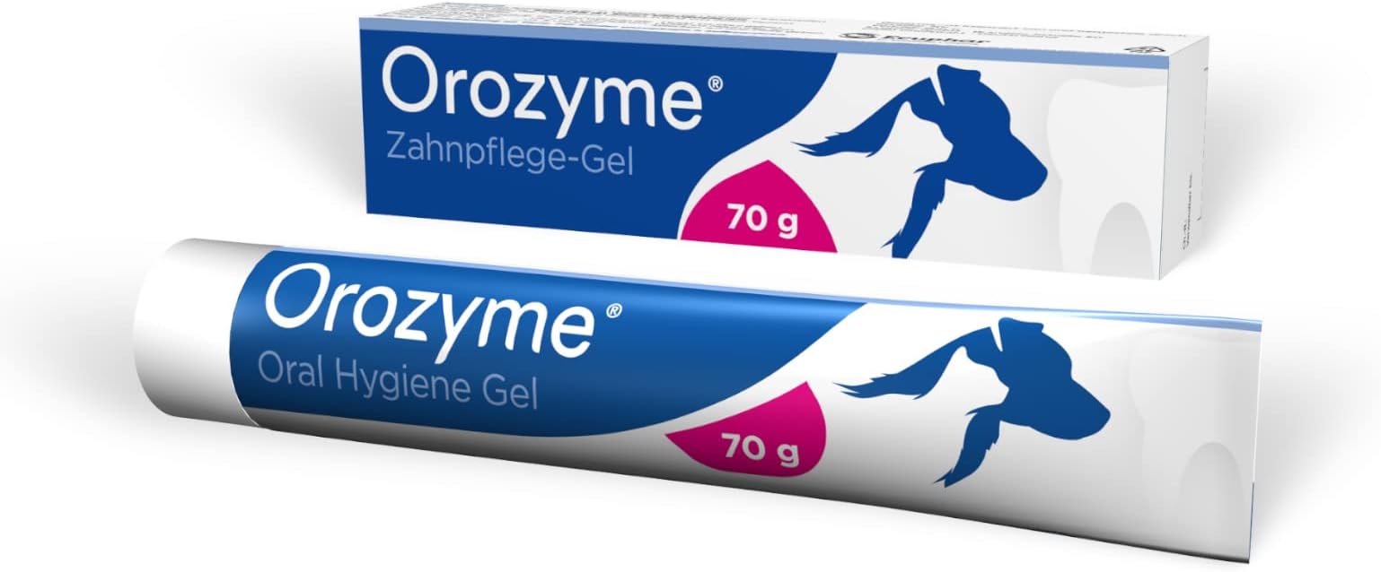 Ecuphar Orozyme Dental Care Gel | 70g | Dental Care Gel for Dogs and Cats | Daily Care of Dental Teeth