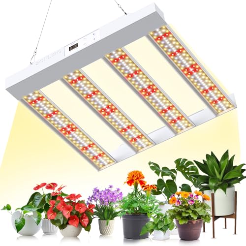 SPF1200 PRO Lampe de culture LED 120 W, 90 x 90 cm, couverture 660 LED, spectre complet semblable au soleil avec UV et IR, variateur de lumière et de floraison, lampe de croissance de légumes et de fl