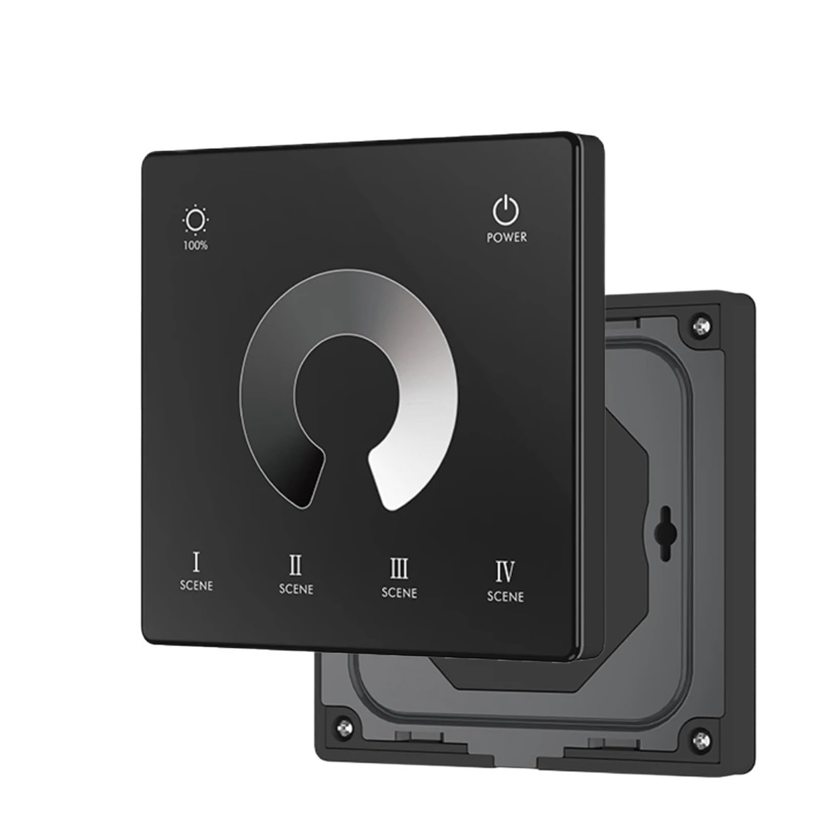 1 STÜCKE DC12V-24V CCT/RGB/RGBW/Dim Wandmontierter Touchscreen-Fernbedienung LED RGB-Lichtstreifen-Dimmerschalter(1-Zone TW1-B Dimming)