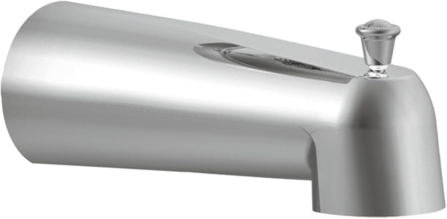 Moen 3853 Eva Replacement 7-Inch Tub Diverter Spout 1/2-Inch Slip Fit Connection, Chrome