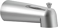 Moen 3853 Eva Chrome Tub Diverter Spout, 7-Inch Slip Fit 1/2-Inch, Easy Lift Rod Divert to Shower - Replacement