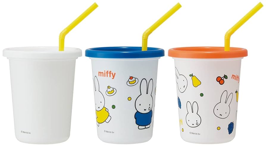 miffy【日本未販売】ストロー付きタンブラー 670ml nijntj ストロー付タンブラー320ml 3個セット miffy 21 | HOPELY