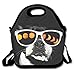 Produktbild Girls Boys Food Lunch Tote Total Solar Eclipse Dog Pugs Glasses Holder With Adjustable Strap For Kids And Adults Office Picnic School Work Portable Reusable Bags Boxes Lunchbox Outdoor Totes