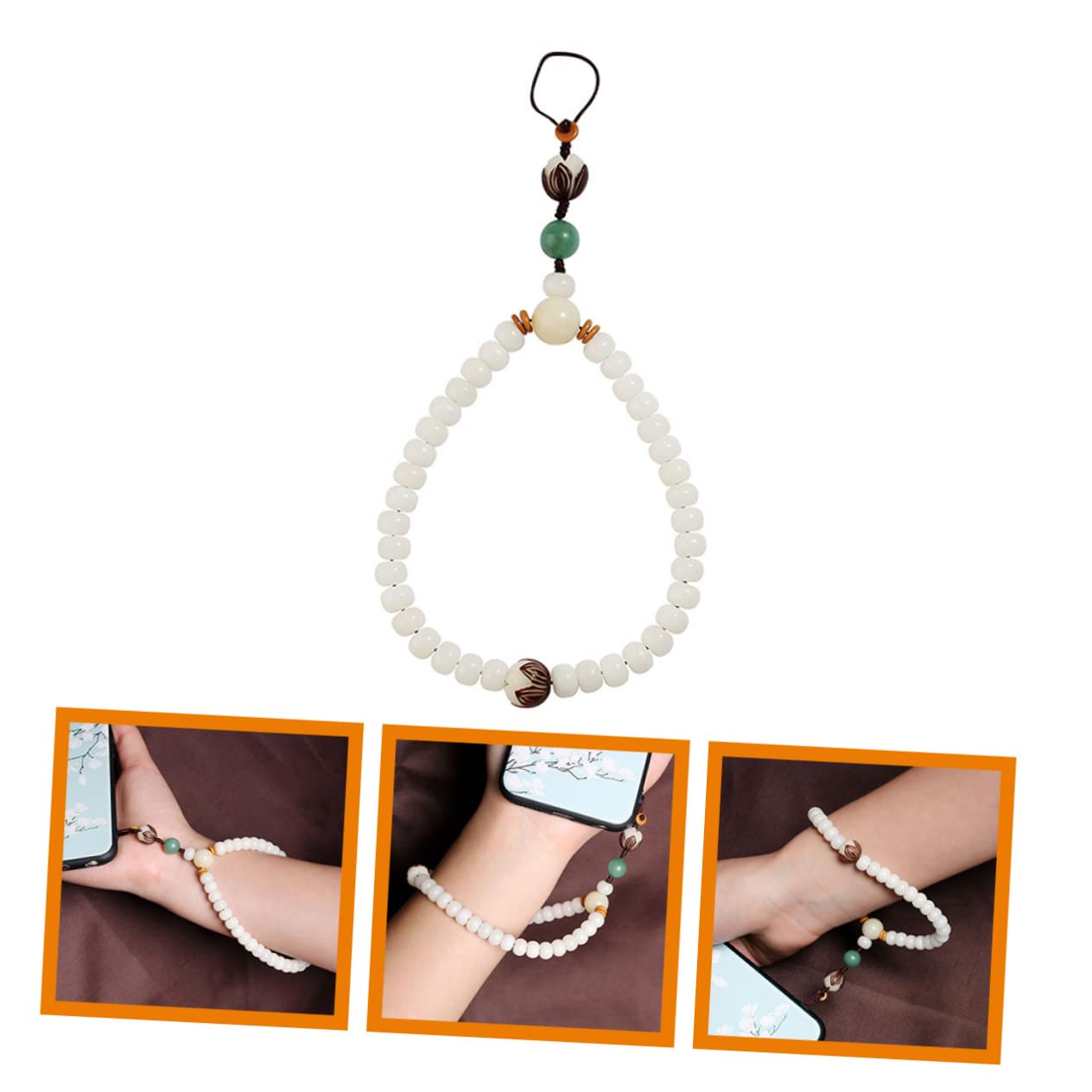 Hemobllo Catena Del Telefono Mobile Tote Perline Charms Boho Catene Del Telefono Tumbler Cinghia Decorativa Smartphone Cordino Del Telefono Cordino Corto Fotocamera Cintura Decorativa