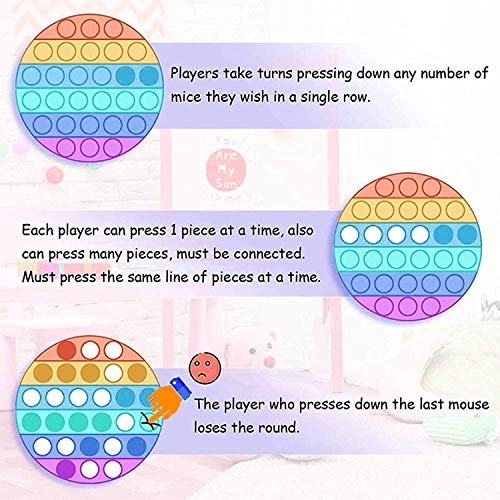 ICRPSTU Conjunto de brinquedos sensoriais, 17 pacotes de brinquedos Fidget com Push Pop It, brinqued