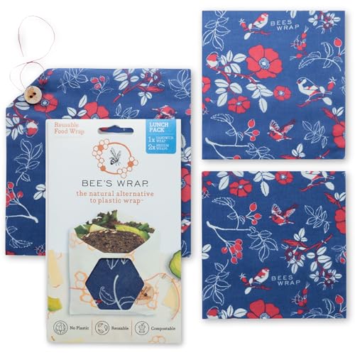 Bee's Wrap Beeswax Wraps for Food - 3 Pack of