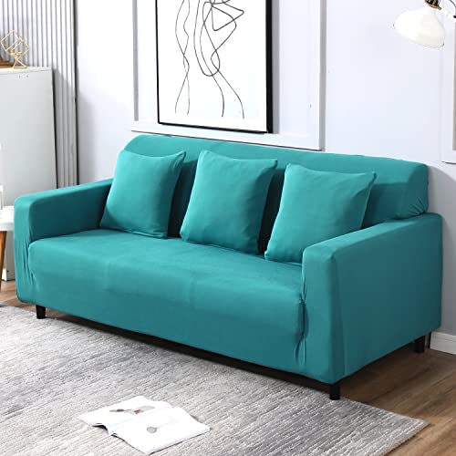 Image of HOKIPO Elastic Stretchable Sofa Cover 3 Seater (AR-4279-E7), Green