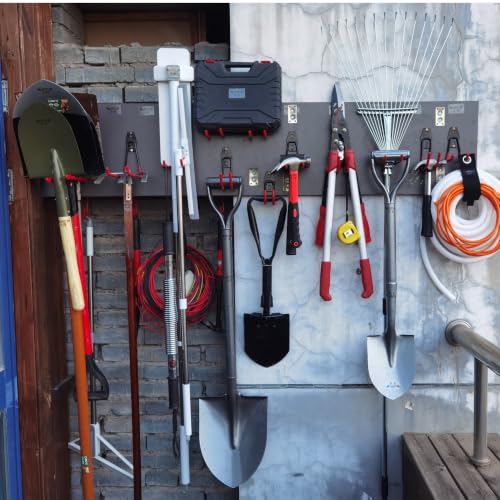 Image of 3-H Heavy Duty Garage Hooks, 31 Pack Wall Storage Organizer,Red