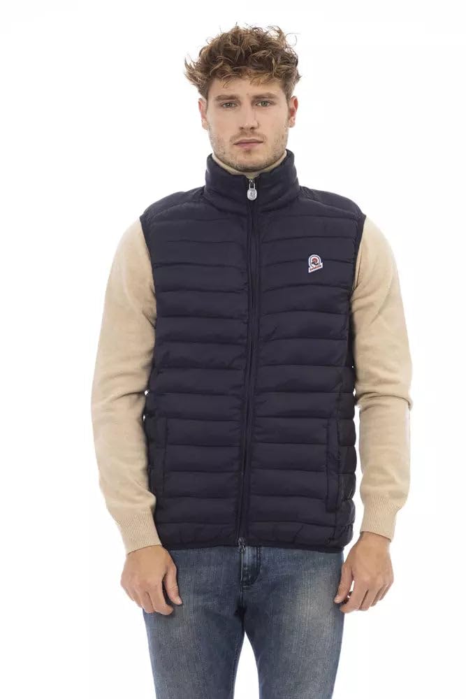 Invicta Blue Polyamide Men's Vest, blue, L