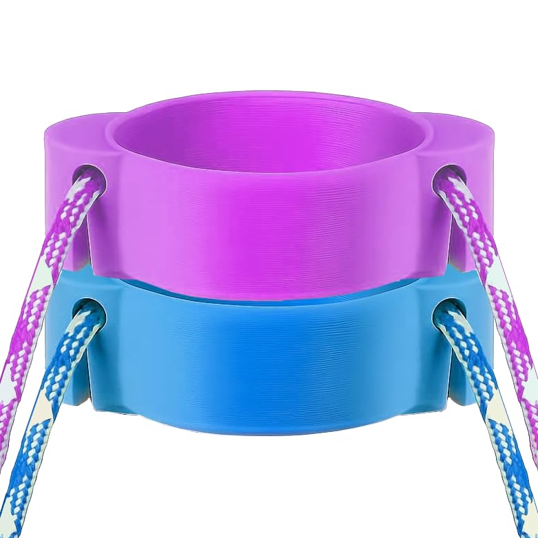 Shower Push Button Holder Lock, Hands-Free Shower for Gym, Swimming Pool, Campsite, Caravan Park, Spa, Leisure Centre & Public Showers, Durable, Easy Installation (Purple/Royal Blue (2 Pack))