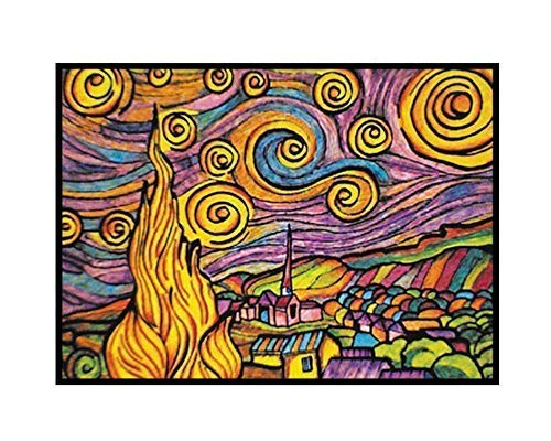 Colorvelvet - Dibujo Van Gogh, Noche Estrellada 21 x 29.7 - SMALL20