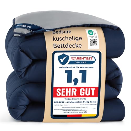 BEDSURE Bettdecke Ohne Bezug 240x220 - Bettdecke mit Integriertem Bezug – Ansicht 1