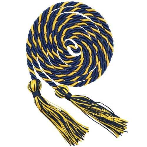 Image of GraduationMall Graduation Honor Cord 68 inch NavyGold