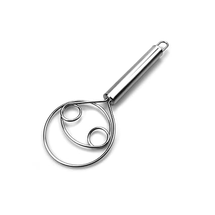 Atta Kneader Dough Maker with Stainless Steel Food Processor Roti Atta Blender Beater Manual Flour Mixer for Egg, Bread, Cake, Pastry, Pizza Dough - Perfect Baking,Whisking, Kitchen Tools (Pack of 1)