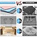 Diatomaceous Earth Bath Mat, DZY Nonslip Absorbent Bath Mat - Fast Drying Hard Bathroom Floor Shower Mats with Additional Anti-slip Mat, Sandpaper, 23.62 x 15.35 inch, Grey