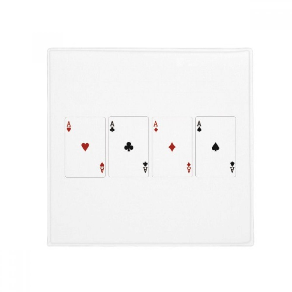 Tapis de sol carré original motif poker : idée cadeau pour salon