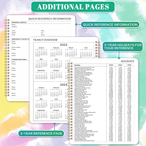 Planner 2023-2024 - July 2023-June 2024, 2023-2024 Weekly & Monthly Planner, 8" X 10", Academic Planner 2023-2024 With Tabs, Sturdy Cover, Thick Paper, Twin-Wire Binding #TOP4