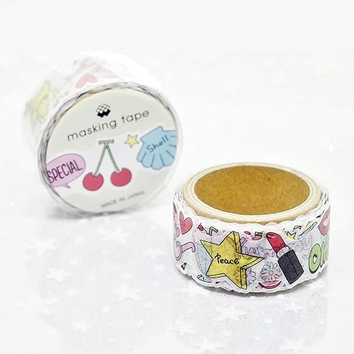 Miniatura 3 de Mind Wave Papel de enmascarar japonés Washi Cinta troqueladaTeen Mind  93190