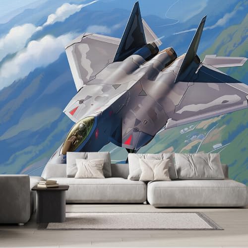 Fresque murale 3D J-20 papier peint art décor haut de gamme