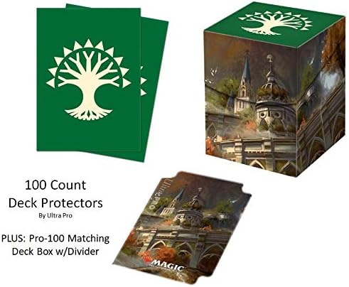 Guilds of Ravnica GRN Selesnya Conclave Deck Protector & Deck Box Combo (100 Count) for MTG