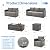 U-MAX 7 Pieces Outdoor Patio Furniture Sets w/Two Storage Boxes, Outdoor Conversation Set All-Weather PE Wicker Sectional Sofa Patio Sofa for Garden, Backyard, Deck, Grey Rattan& Grey Cushions