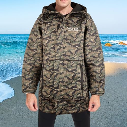 Chaqueta Parka Impermeable Colaxi Swimmer, Chaqueta con Capucha para Actividades al Aire Libre y Deportes Acuáticos, Talla M miniatura 2
